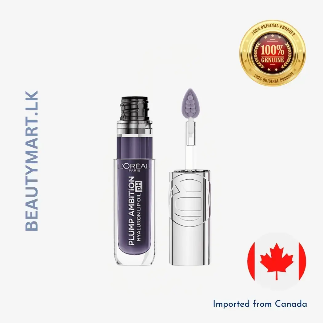 L’Oréal Paris Plump Ambition pH Color-Changing Hyaluron Lip Oil – 090 pH Berry Noir